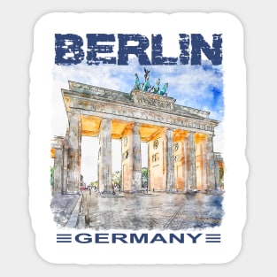 Berlin Capital Brandenburg Gate Sticker